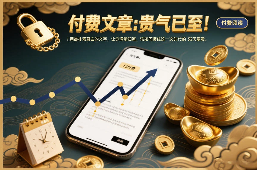 付费文章：贵气已至！用最朴素直白的文字，让你清楚知道，该如何接住这一次时代的泼天富贵-淘米帮