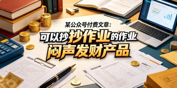 某公众号付费文章：可以抄作业的闷声发财产品-淘米帮