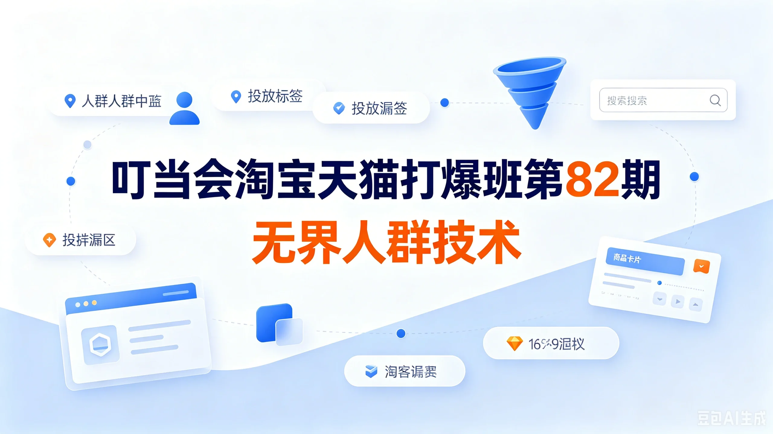 【精】叮当会淘宝天猫打爆班第82期:《无界人群技术》吃透无界人群全套原创打法-淘米帮
