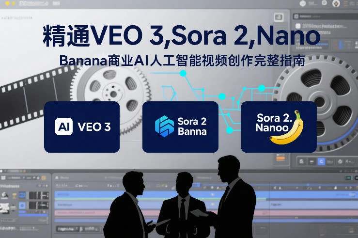 【精】精通VEO 3，Sora 2，Nano Banana商业AI人工智能视频创作完整指南-淘米帮