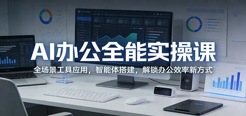 【精】AI办公全能实操课:全场景工具应用,智能体搭建,解锁办公效率新方式-淘米帮