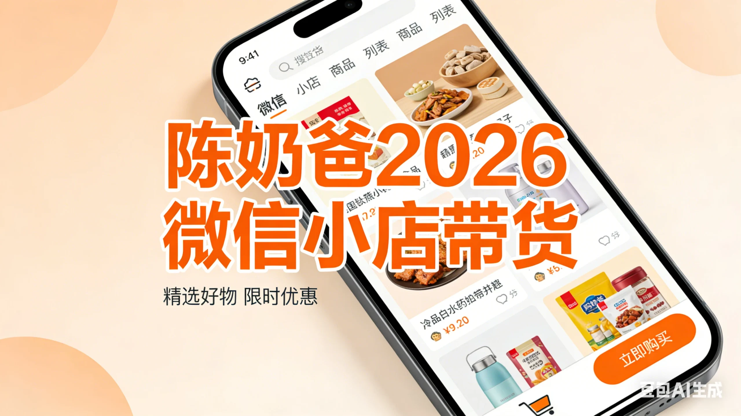 【精】陈奶爸2026微信小店带货-淘米帮