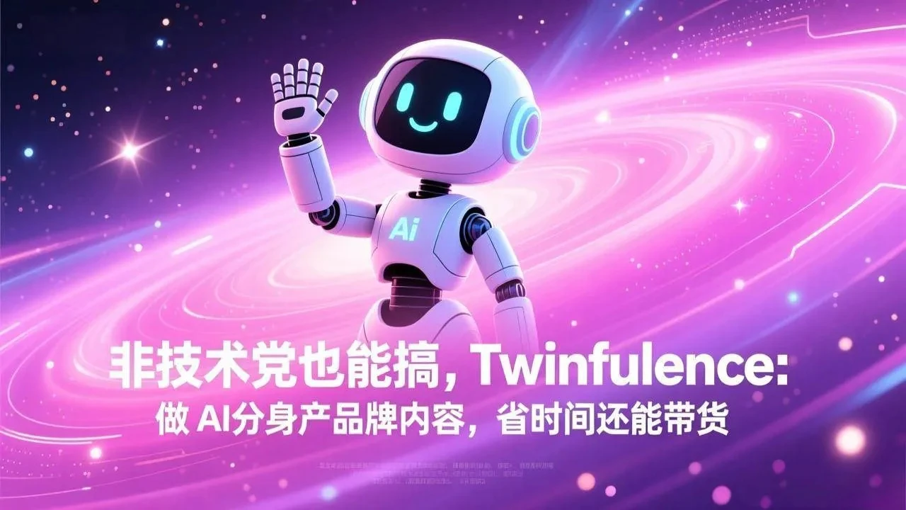 【精】非技术党也能搞!Twinfluence:做 AI 分身产品牌内容,省时间还能带货-淘米帮