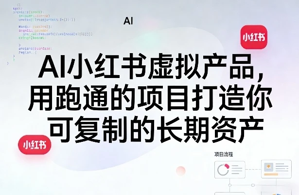 【精】AI小红书虚拟产品,用跑通的项目打造你可复制的长期资产-淘米帮
