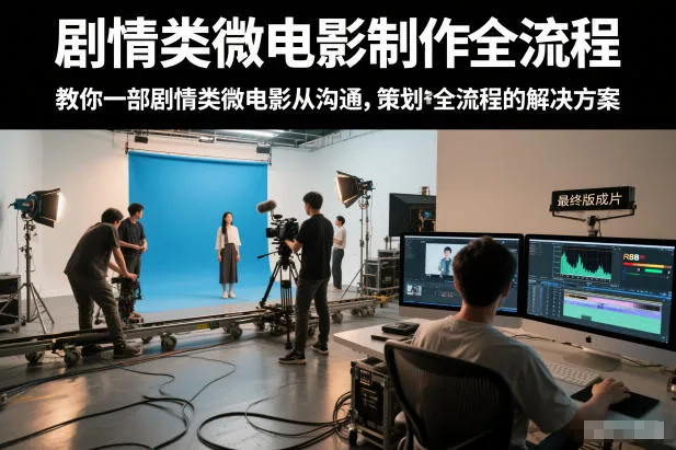 【精】剧情类微电影制作全流程，教你一部剧情类微电影从沟通，策划到拍摄制作全流程的解决方案-淘米帮