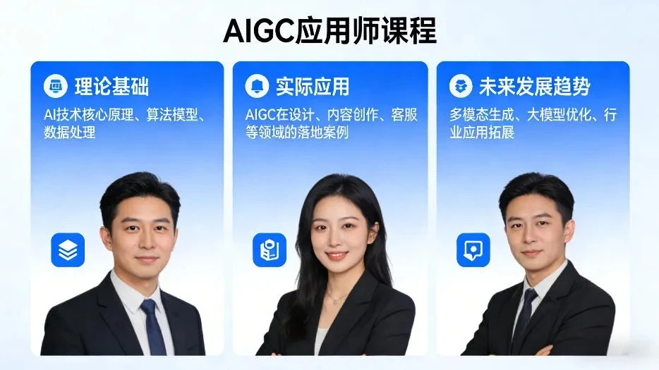 【精】AIGC应用师课程,覆盖了AI技术的理论基础、实际应用、以及未来发展趋势-淘米帮