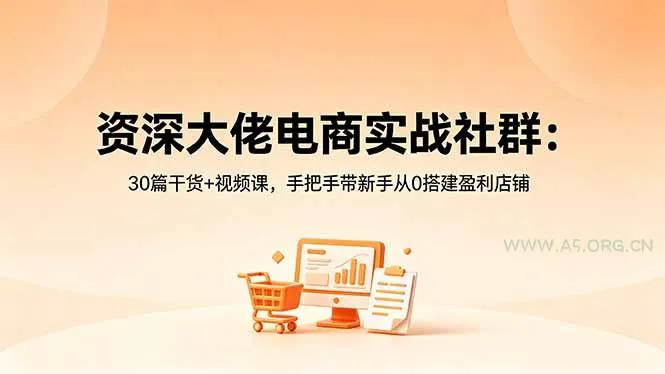 【精】资深大佬电商实战社群:30篇干货+视频课,手把手带新手从0搭建盈利店铺-淘米帮
