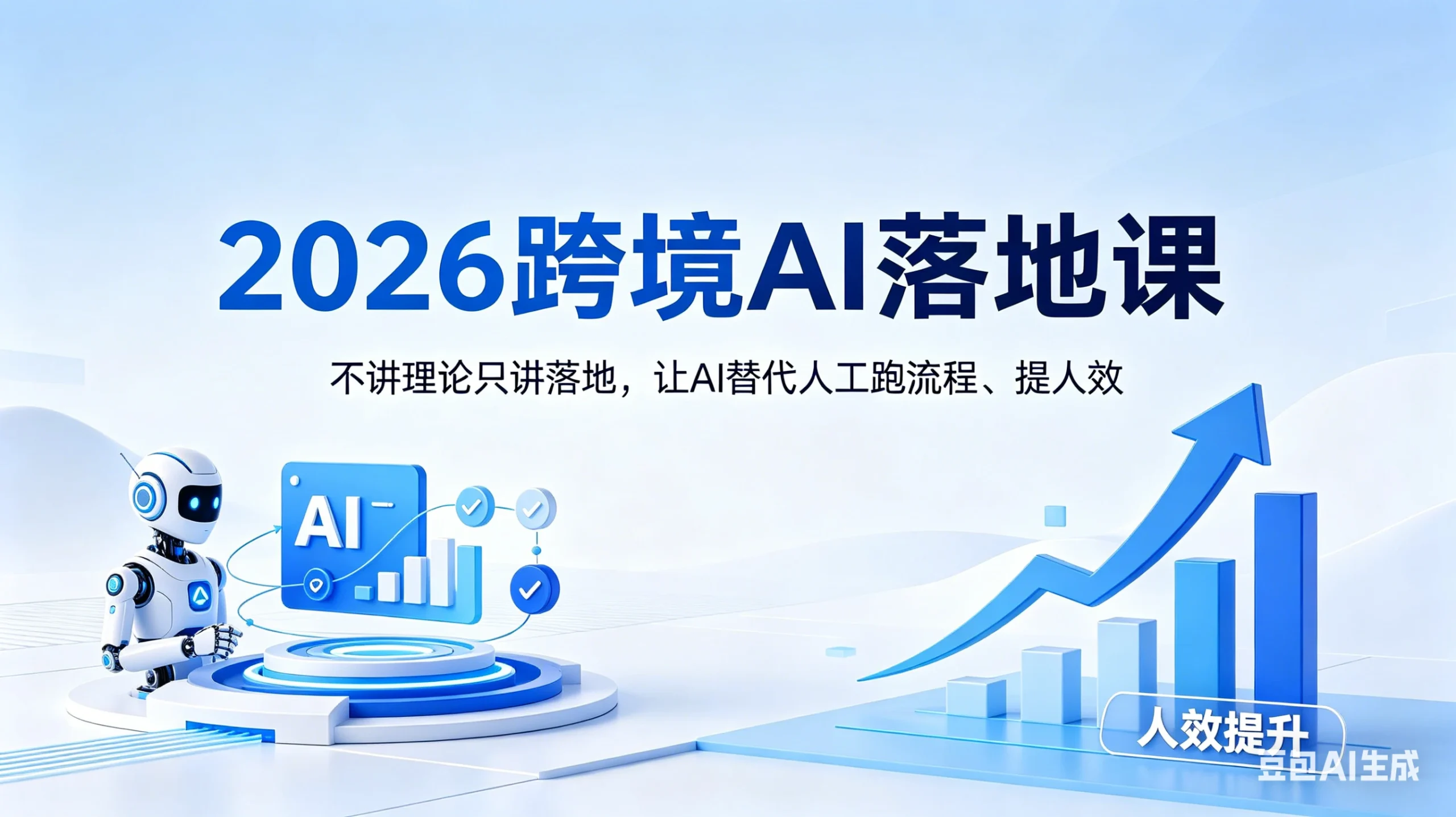 【精】2026跨境AI落地课，不讲理论只讲落地，让AI替代人工跑流程、提人效-淘米帮