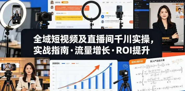 【精】老赵·全域短视频及直播间千川实操,实战指南·流量增长·ROI提升(26年6月更新)-淘米帮