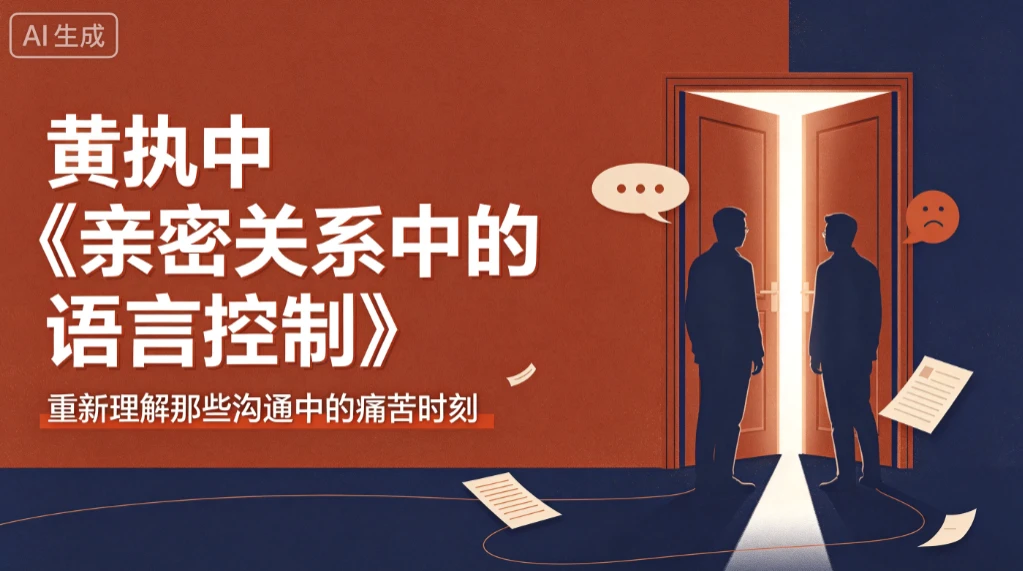 【精】黄执中《亲密关系中的语言控制》重新理解那些沟通中的痛苦时刻-淘米帮