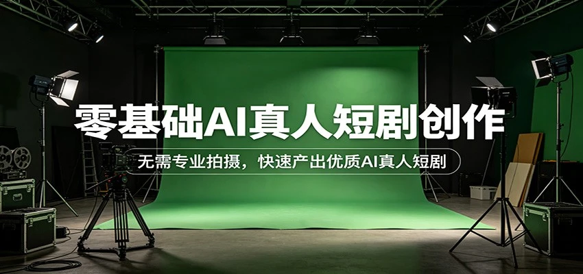 【精】零基础AI真人短剧创作:无需专业拍摄,快速产出优质AI真人短剧-淘米帮