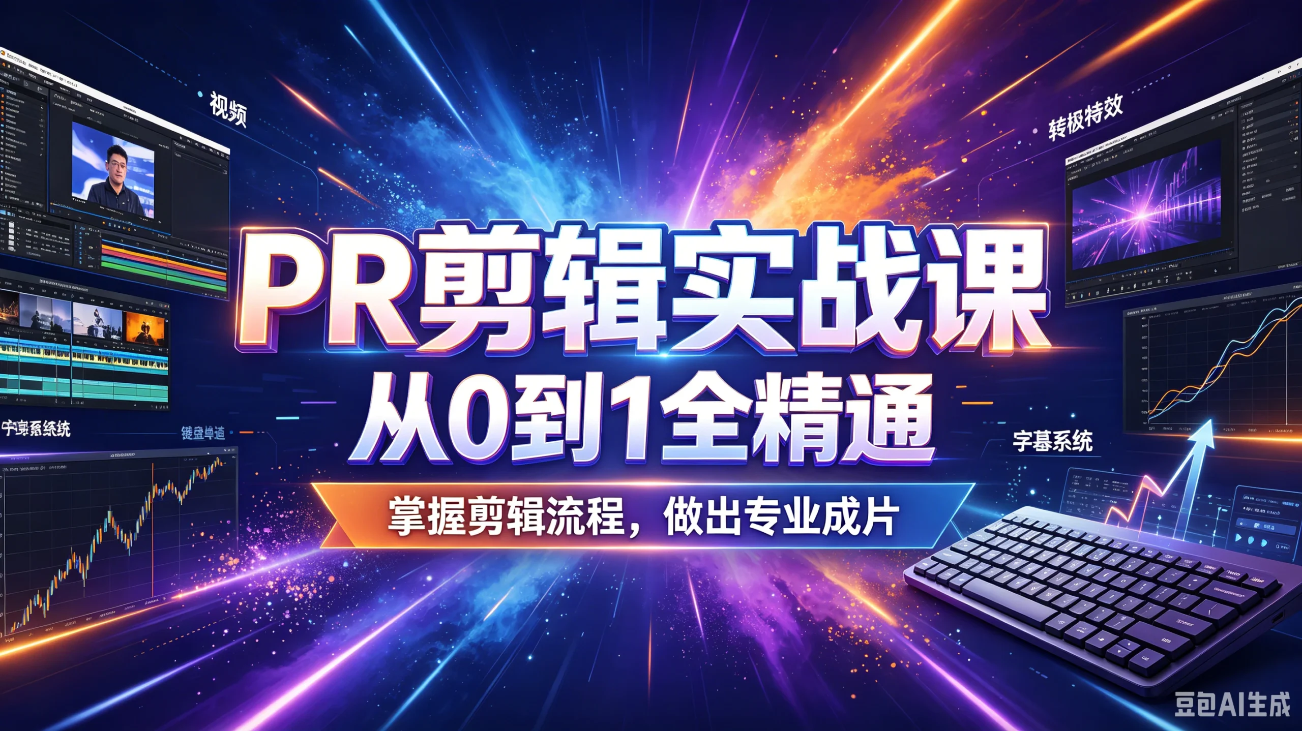 【精】PR剪辑实战课,从0到1全精通,掌握剪辑流程,做出专业成片-淘米帮