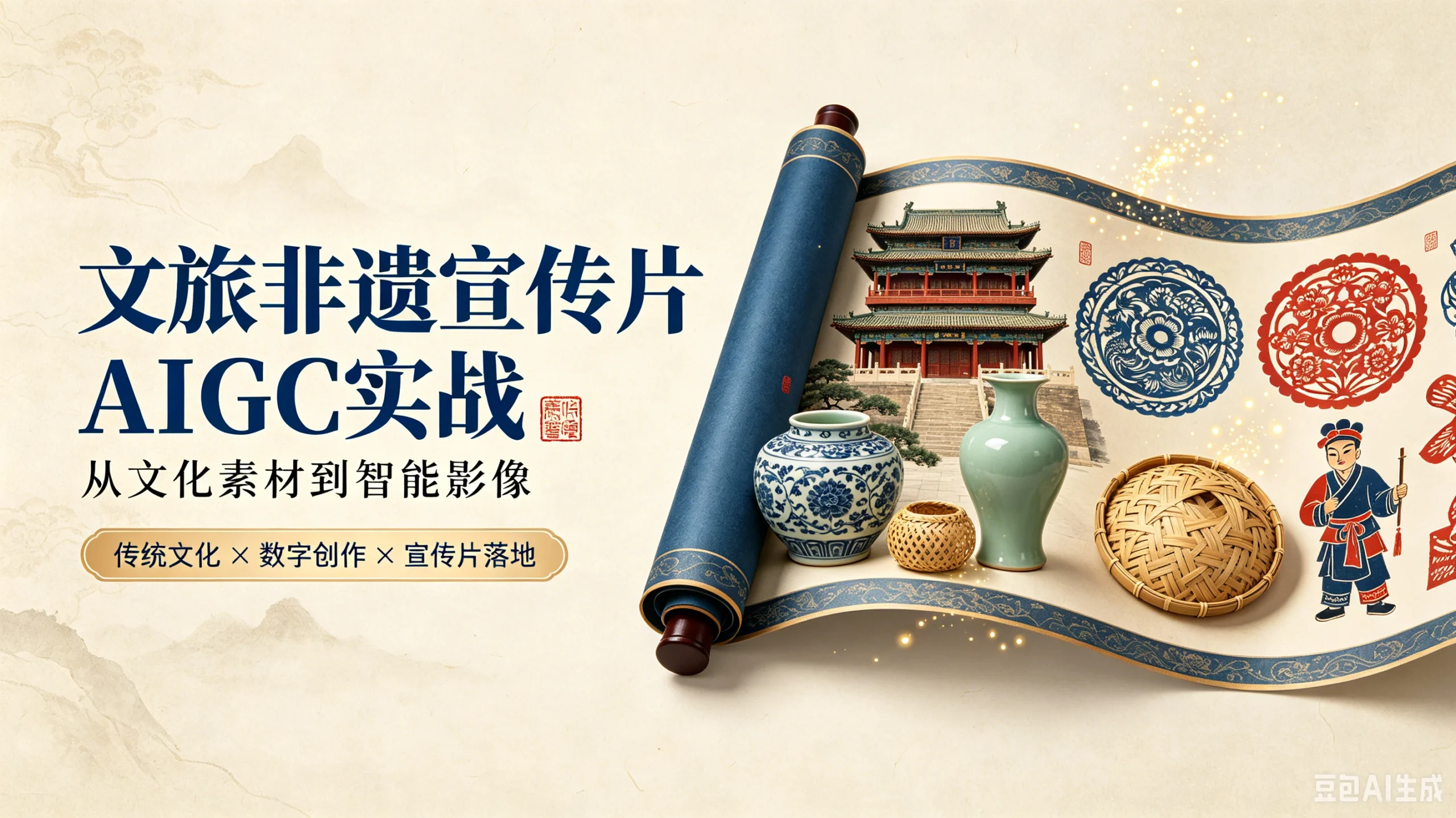 【精】文旅非遗宣传片AIGC实战：一人导演组从文化素材到智能影像，GPT Image2+Seedance2.0全流程-淘米帮