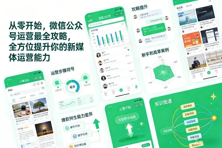 【精】从零开始，微信公众号运营最全攻略，全方位提升你的新媒体运营能力-淘米帮