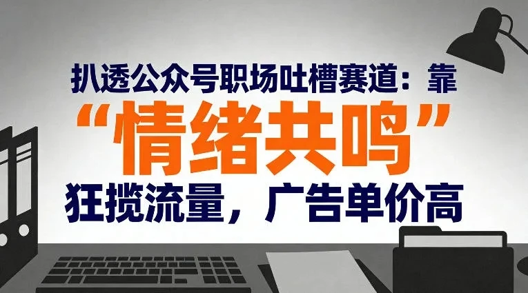 扒透公众号职场吐槽赛道：靠“情绪共鸣”狂揽流量，广告单价高-淘米帮