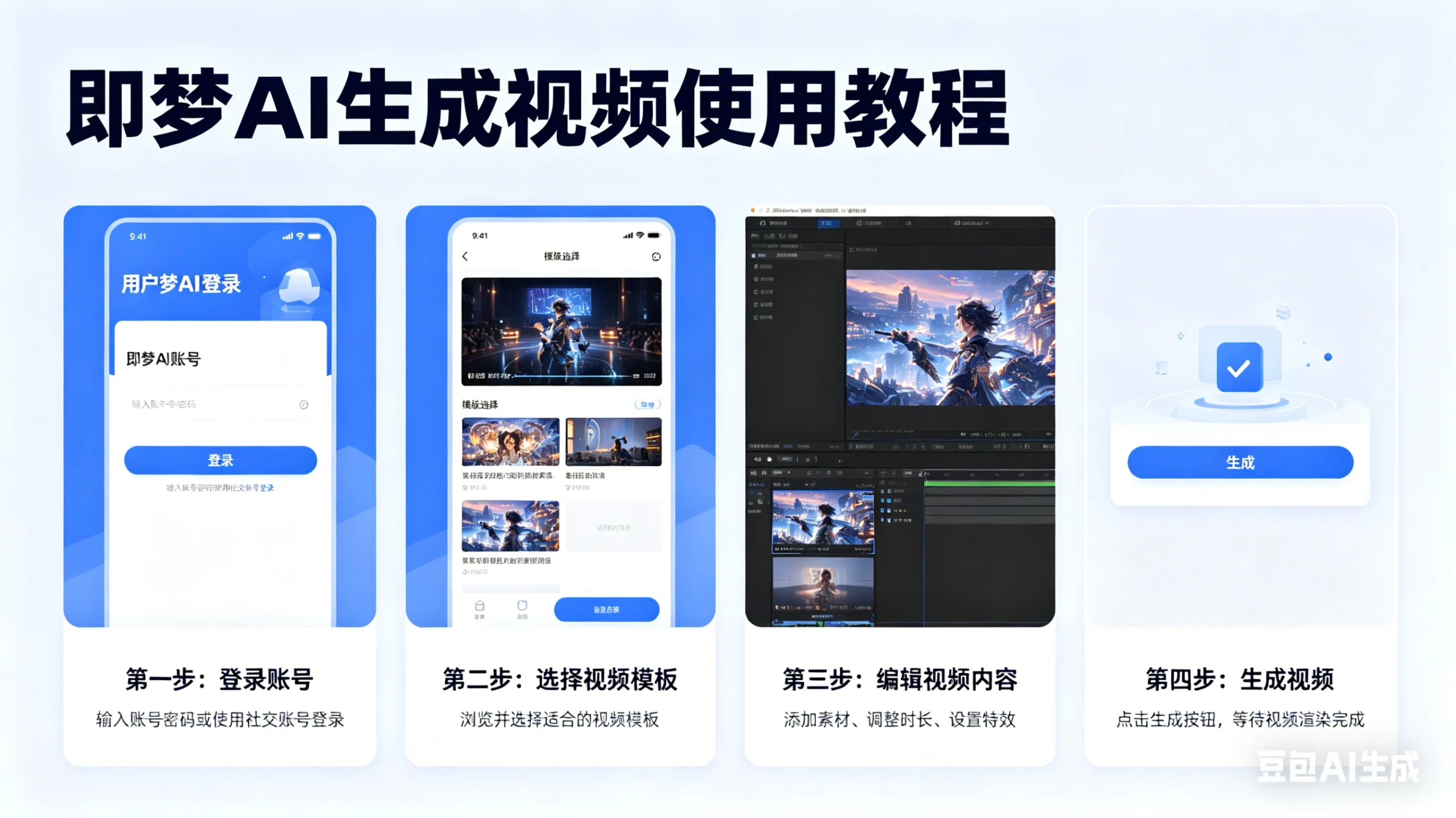 即梦AI生成视频使用教程-淘米帮
