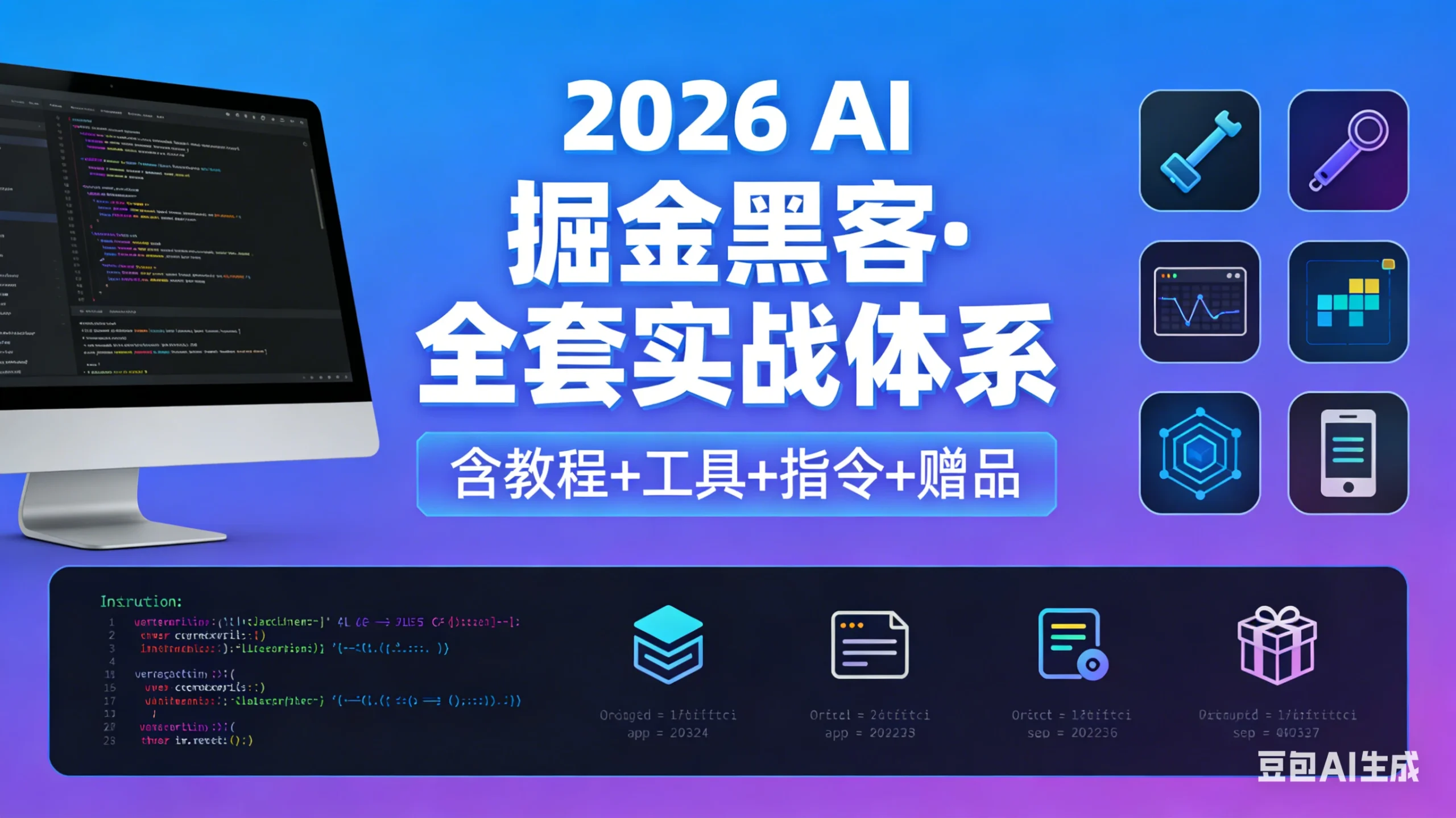 【精】2026 AI 掘金黑客·全套实战体系（含教程+工具+指令+赠品）-淘米帮
