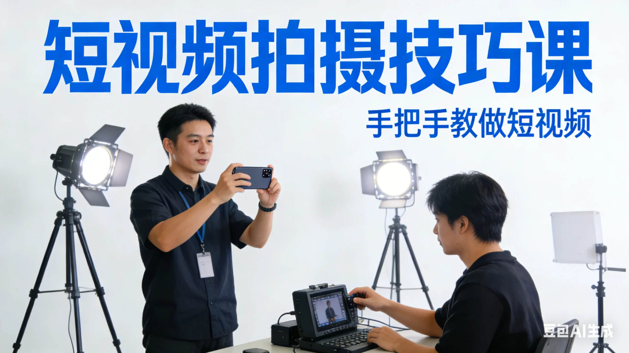 【精】短视频拍摄技巧课，手把手教做短视频-淘米帮