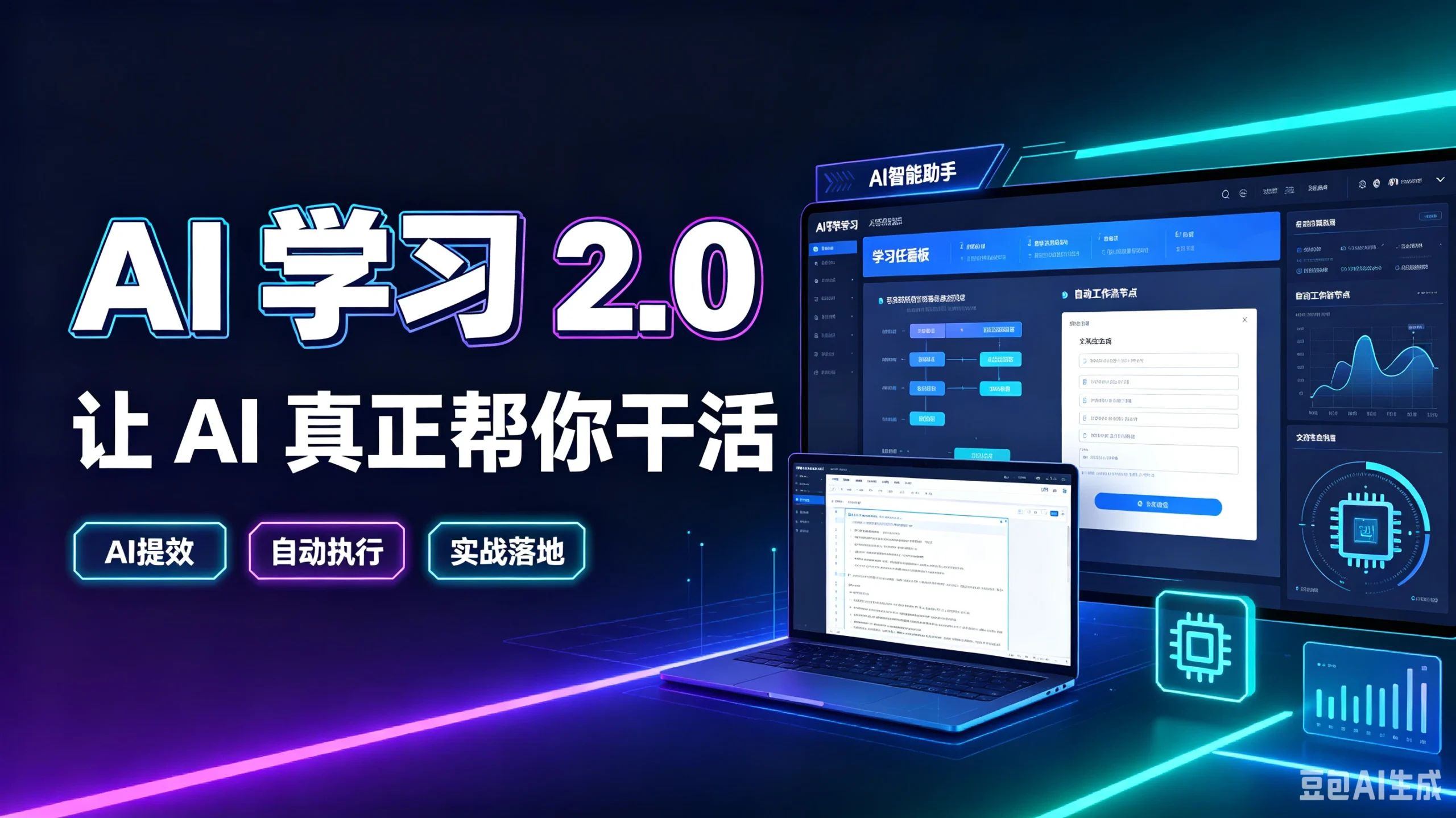 【精】AI学习2.0让AI真正帮你干活，AI提效、自动执行、实战落地-淘米帮