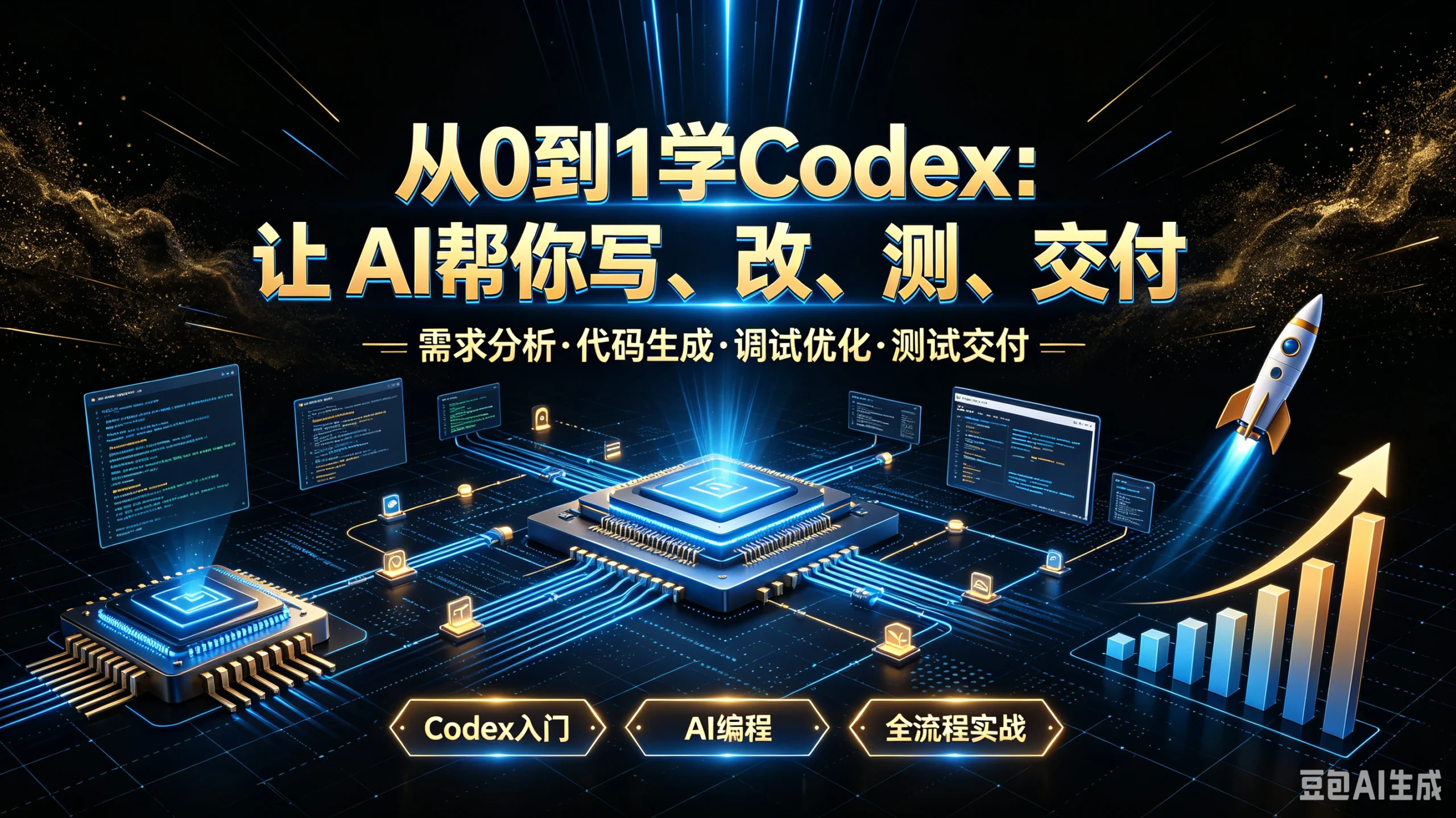 从O到1学Codex:上AI帮你写、改、测、交付,需求分析·代码生成·调试优化·测试交付一Codex入门、AI编程、全流程实战-淘米帮