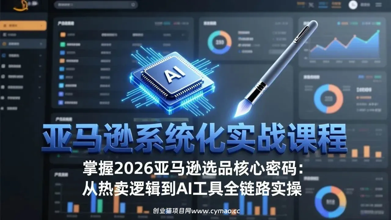 【精】亚马逊系统化实战课-更新3月:2026最新选品方法论,从热卖原因分析到AI作图,提升选品成功率-淘米帮