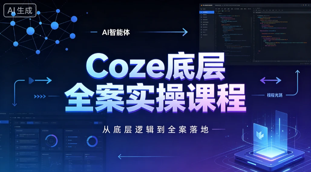 【精】华仔coze扣子底层全案实操课程，从底层逻辑到全案落地-淘米帮