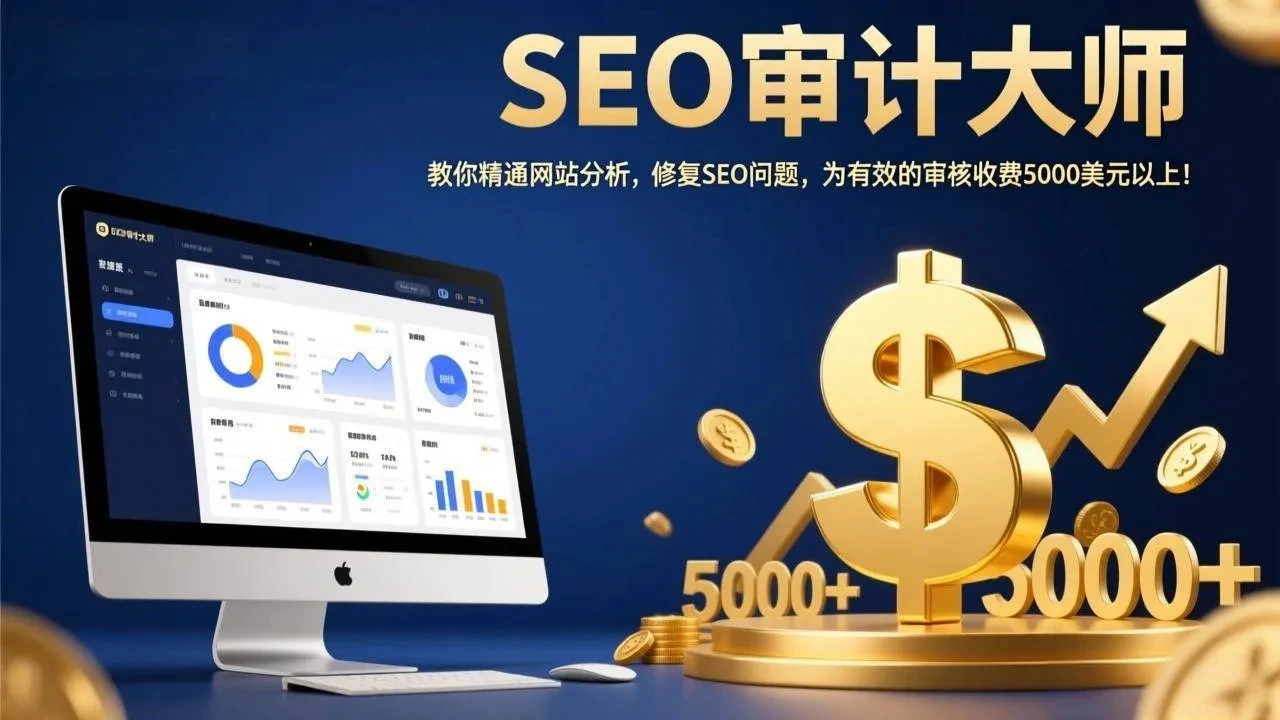 【精】SEO审计大师：教你精通网站分析，修复SEO问题，为有效的审核收费5000美元以上！-淘米帮