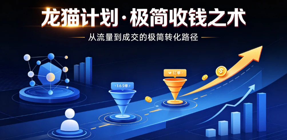 【精】龙猫计划·极简收钱之术,从流量到成交的极简转化路径(价值3980元)-淘米帮