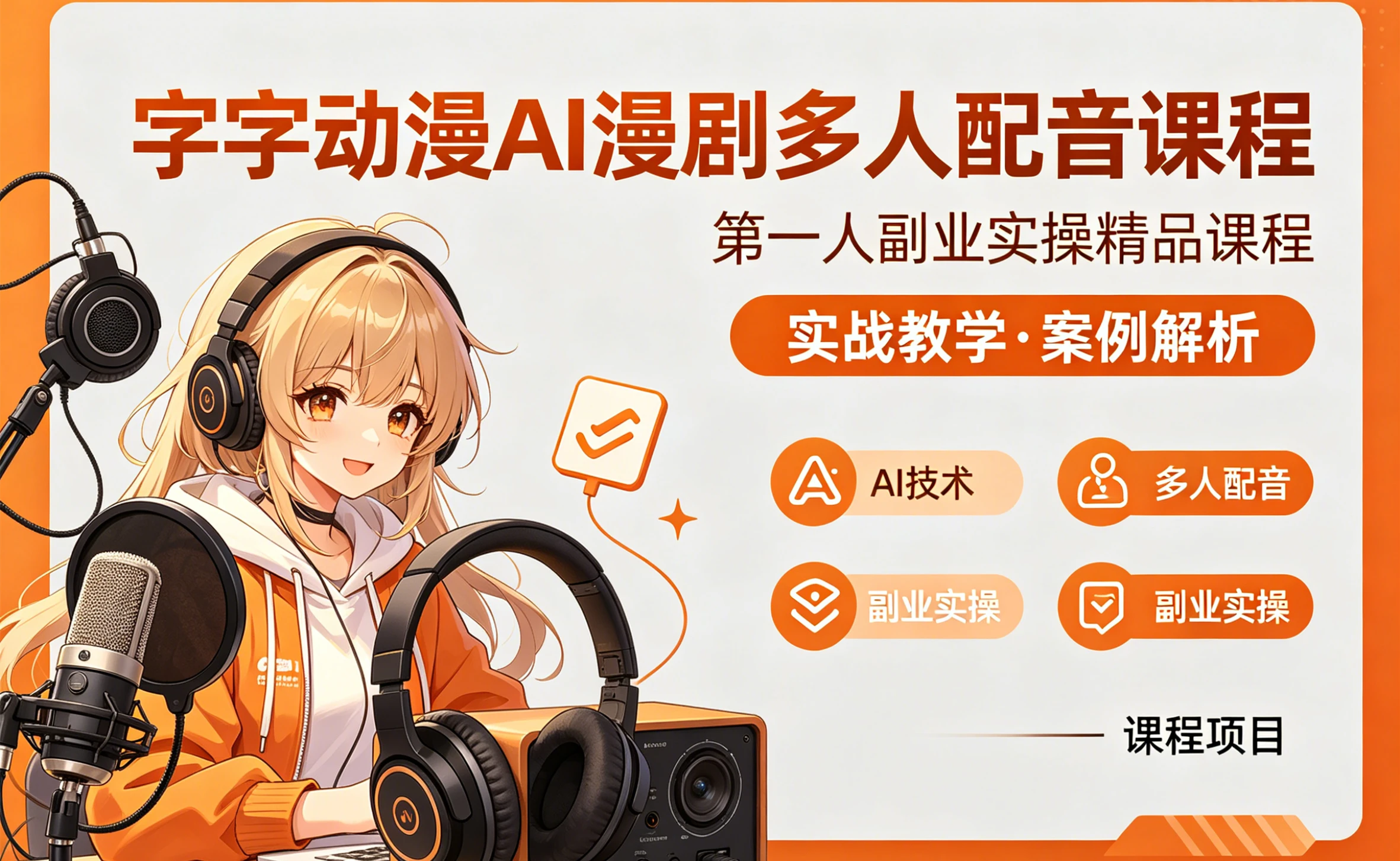 【精】AI漫剧多人配音实操课:零基础掌握多角色配音与漫剧制作,从分镜到导出全流程-淘米帮