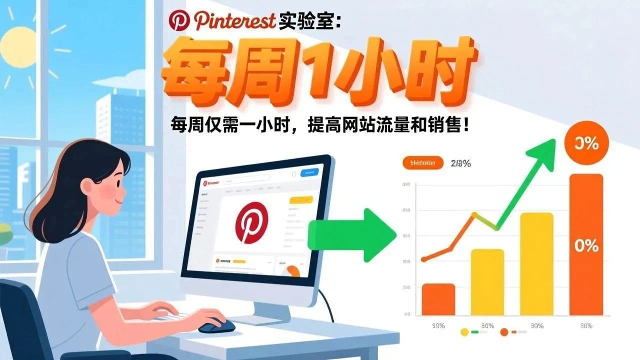 【精】Pinterest实验室：每周仅需一小时，提高网站流量和销售！-淘米帮